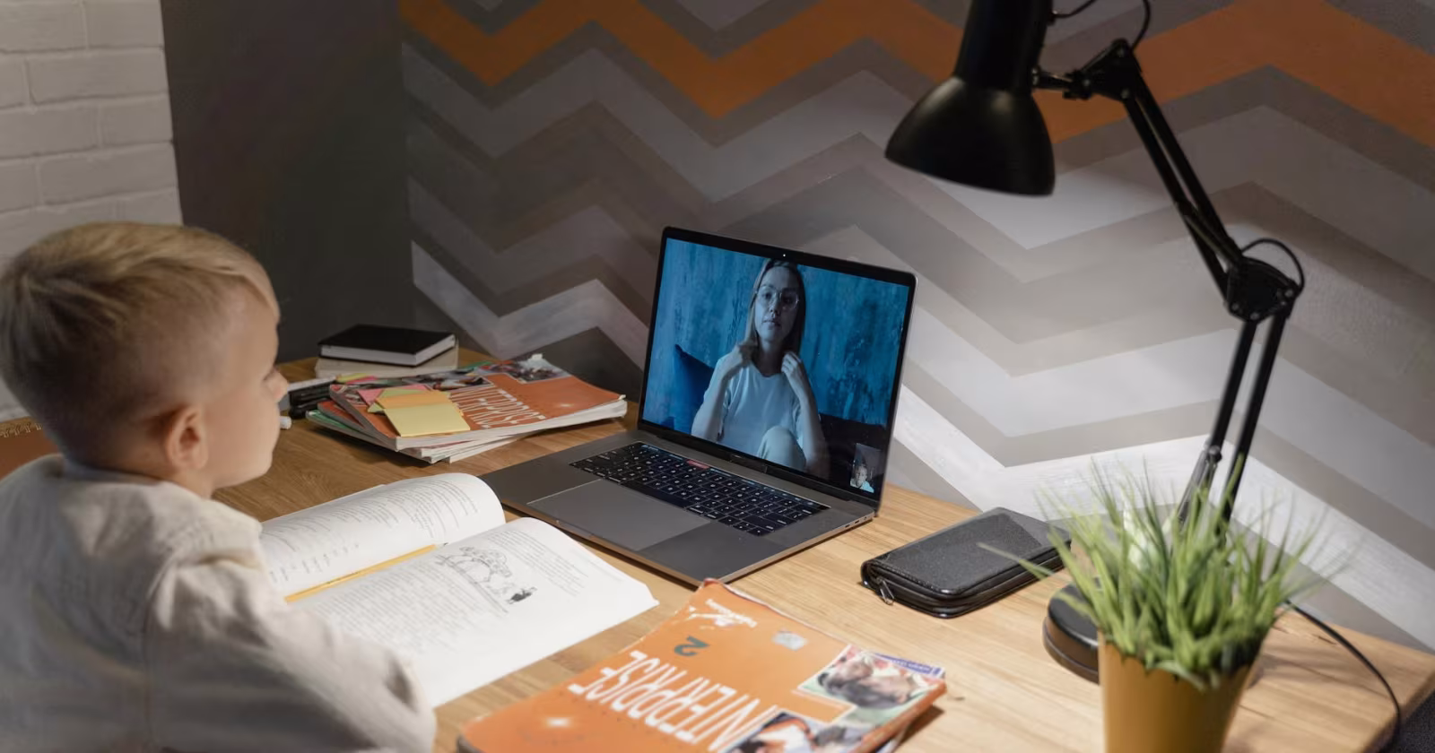 Indian student reading history textbook