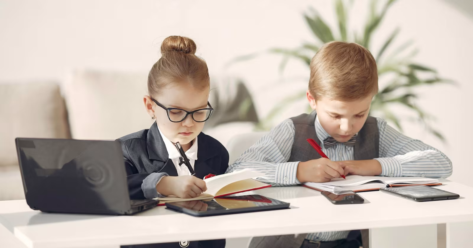 Indian student studying Constitution book