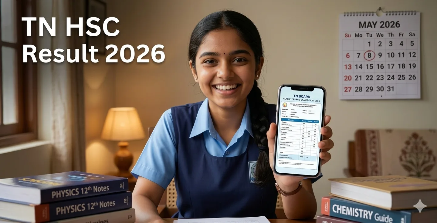 TN HSC Result 2026 – Tamil Nadu 12th Result Date, Pass Percentage, Grading System and Complete Guide at tnresults.nic.in