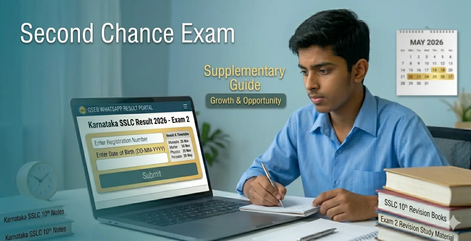 Karnataka SSLC Exam 2 Result 2026