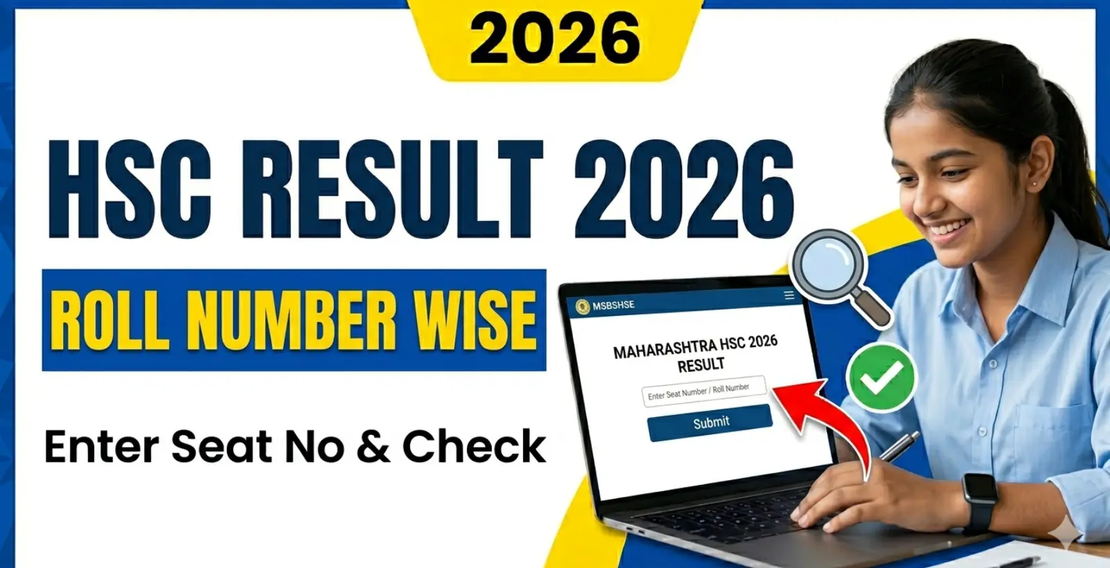 Maharashtra HSC Result 2026 Roll Number Wise