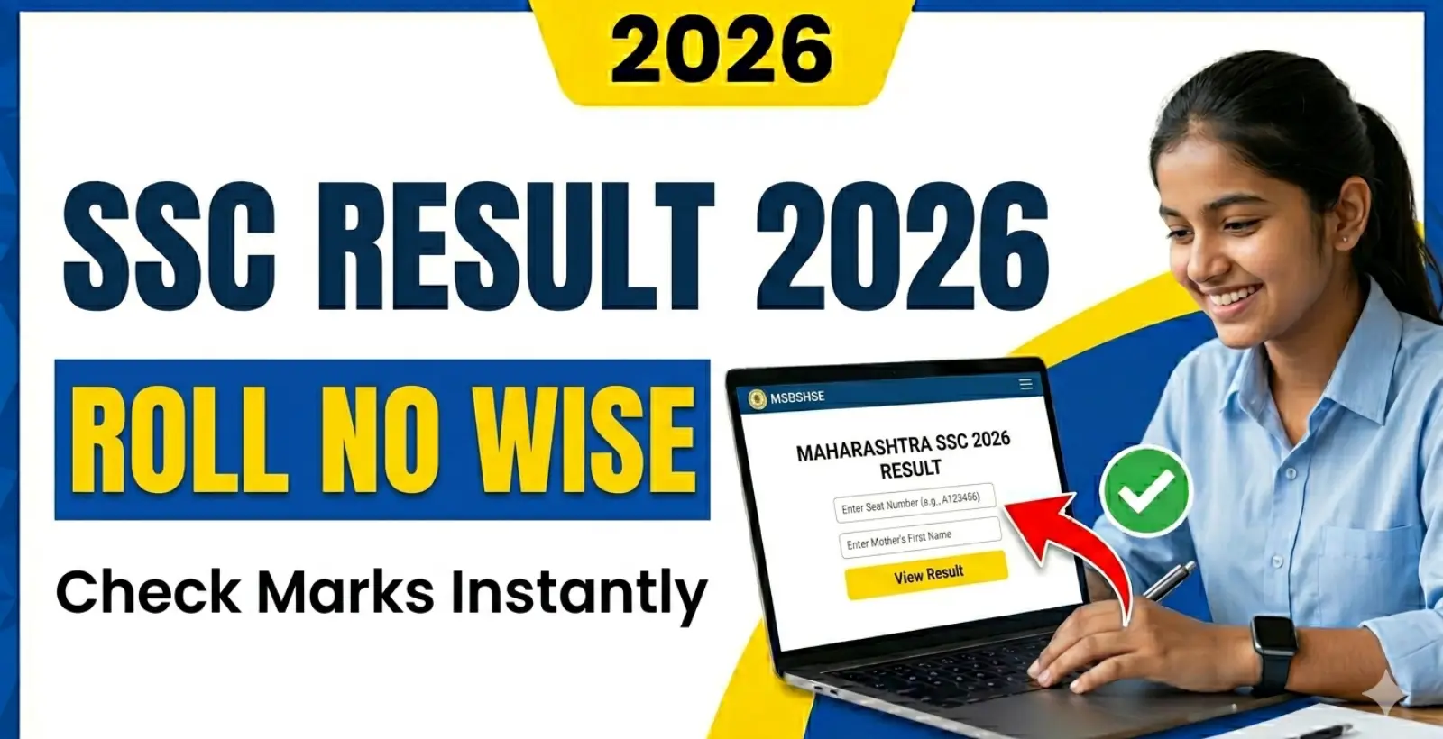 Maharashtra SSC Result 2026 Roll Number Wise