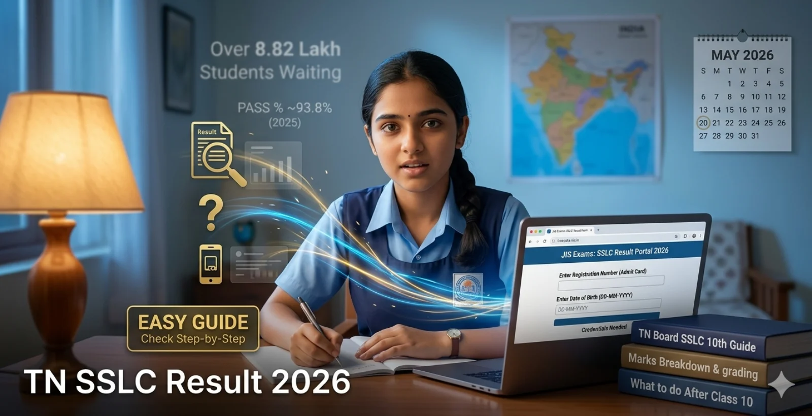 TN SSLC Result 2026 – Tamil Nadu 10th Result Date, Pass Percentage, Grading System and Complete Guide at tnresults.nic.in