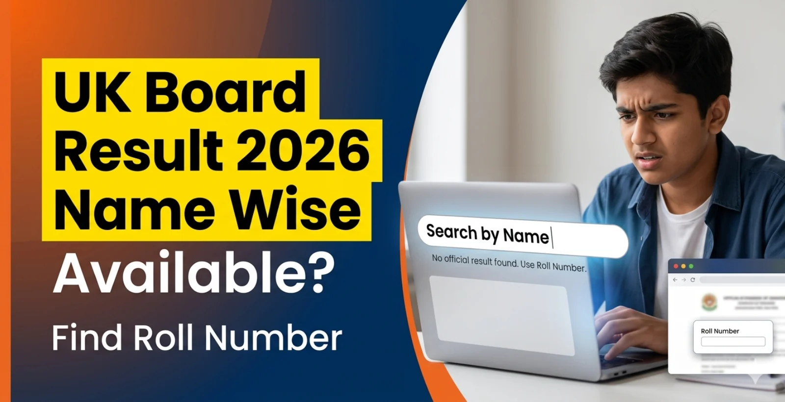 UK Board Result 2026 Name Wise