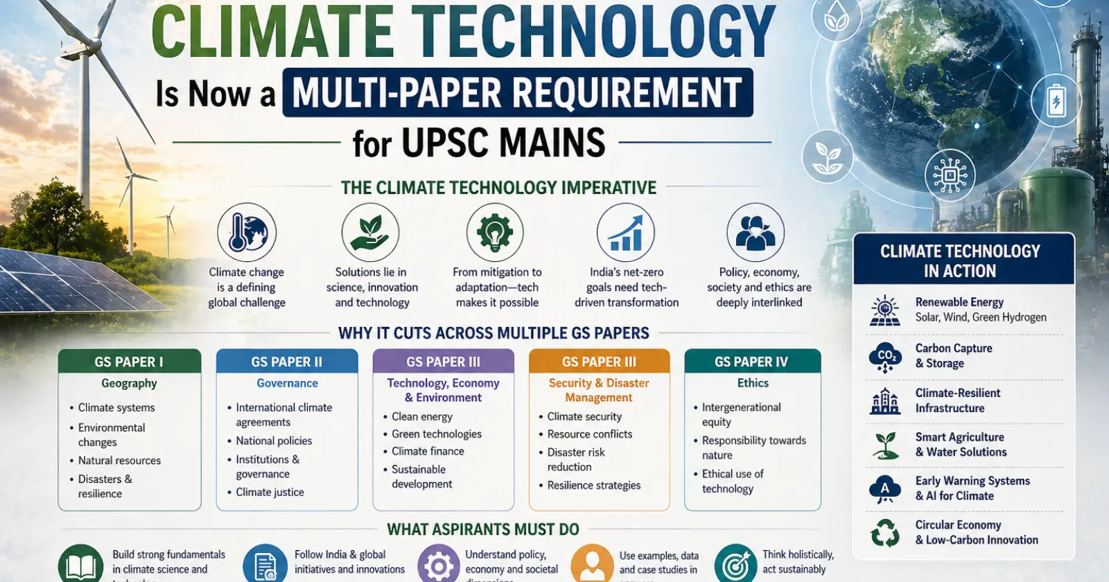 Why Understanding Climate Technology Is Now a Multi-Paper Requirement for UPSC Mains