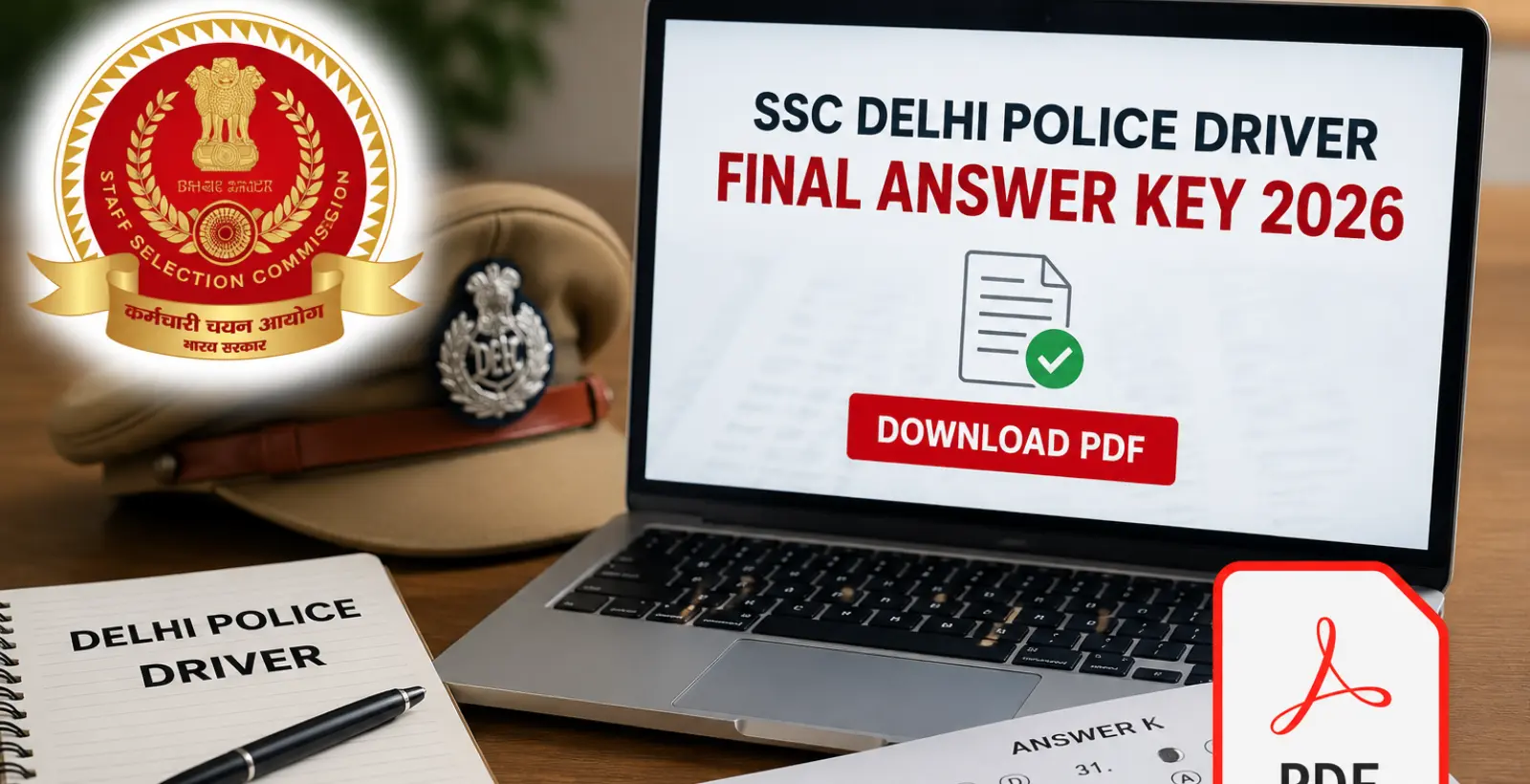 SSC Delhi Police Driver Final Answer Key 2026 – Download PDF at ssc.gov.in