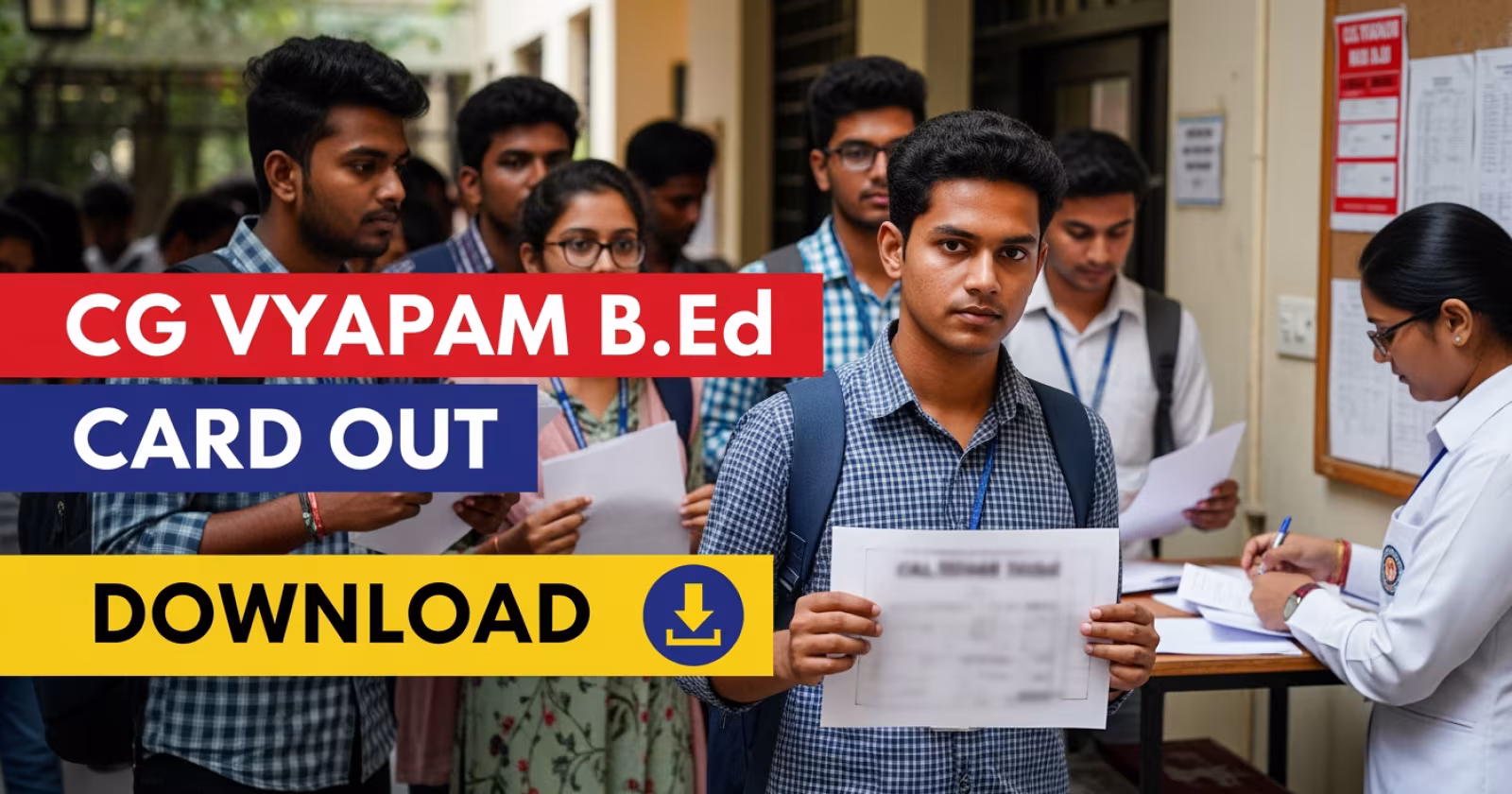 CG Vyapam Pre B.Ed Admit Card 2026 Released: Download Hall Ticket at Official Website