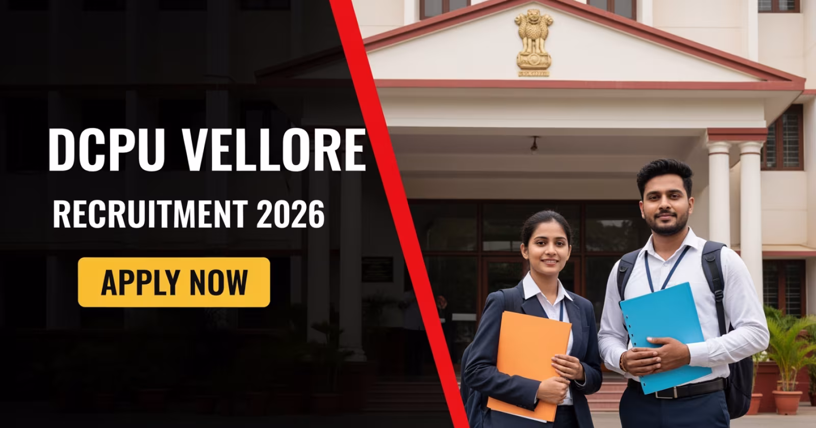 DCPU Vellore Recruitment 2026: Apply Offline for Child Helpline Counsellor and Supervisor Posts